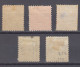 Etats Unis 1916 Yvert 199B *, 200B*, 201B , 203B*, 212A*. 201B : Neuf Sans Gomme Ou Faiblement Oblitere. - Unused Stamps