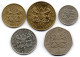 KENYA - Set Of Five Coins 5, 10, 20 Cents, 1, 5 Shillings, N-Brass, Copper-Nickel, Year 1980-89, KM # 17, 18, 19, 20, 23 - Kenya