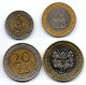 KENYA - Set Of Four Coins 5, 10, 20, 40 Shillings, Bimetallic, Year 1995-2003, KM # 30, 27, 32, 33 - Kenya