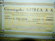 "Cinematográfica Astrea SA " Barcelona 1931 Share Certificate - Cinema & Teatro