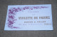 Roger Gallet,parfumerie Violette De Parme,très Ancien Sachet Pour Collection,120 Mm./80 Mm. - Altri & Non Classificati