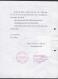 India: Stationery Notary Legal Document, 2008, 4 Notarial Tax Revenue Stamps, Uncommon (2 Pin Holes At Left) - Briefe U. Dokumente