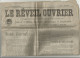 Journal Le Reveil Ouvrier N1 Mai 1918 Seine Inférieure 76 Rouen Le Havre Elbeuf Misère Des  Familles D'évacuées Guerre . - 1914-18