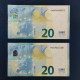 EURO BULGARIA 20 F002E1 FM LAGARDE UNC, PAIR CORRELATIVE - 20 Euro