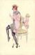 PC ARTIST SIGNED, MEUNIER, RISQUE, SEMAINE DE CUPIDON, Vintage Postcard (b50642) - Meunier, S.