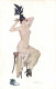 PC ARTIST SIGNED, MEUNIER, RISQUE, LE BAIN PARISIENNE, Vintage Postcard (b50646) - Meunier, S.