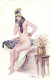 PC ARTIST SIGNED, MEUNIER, RISQUE, FRILEUSE, Vintage Postcard (b50656) - Meunier, S.