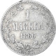 Finlande, Alexander II, Markka, 1866, Helsinki, TB+, Argent, KM:3.1 - Finlande