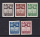 1942 - España - Barcelona - Edifil 33s/37s - Fachada Del Ayuntamiento - MNG - Valor Catalogo 74 € - Barcelona