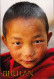 BHUTAN Young Monk At Paro Dzong Friendly Planet  Picture Postcard BHOUTAN - Bután