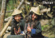 BHUTAN Village Girls LAYA Etho Metho Tours / Glenn Rowley / Himalayan Images Picture Postcard BHOUTAN - Butan