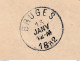 584/37 -- Enveloppe En Franchise DC BLANKENBERGHE 1882 Vers BRUGES - Manuscrit Le Commissaire De Police - Franchise