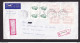 38/968 - Enveloppe Recommandée ANTWERPEN 1985 Vers TENERIFE -  MIXTE TP Velghe + Etiquettes ATM - Réellement Circulée - Lettres & Documents