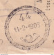 DDCC 251 - CRETE RURAL Posthorn Cancels - Nr 44 From MILIARESI (KASTELLI PEDIADA) On 1908 Judicial Document - Kreta