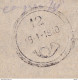 DDCC 248 - CRETE RURAL Posthorn Cancels - Nr 12 From ANOSKELI (KOLUMBARI) On 1910 Judicial Document - Creta