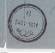 DDCC 247 - CRETE RURAL Posthorn Cancels - Nr 6 From GERAKIANI (KOLUMBARI) On 1911 Judicial Document - Crete