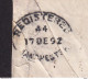 DDDD 179 -- Entier Enveloppe Petit Format - TP 45 Et 49 Recommandée LIEGE 1892 Vers MANCHESTER - Briefe
