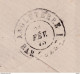 DDCC 933 - Enveloppe TP 30 X 3 Double Cercle MONS Station 1873 Vers LONDON - Verso ANGLETERRE Par OUEST I - Doorgangstempels