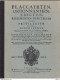 912/39 --  LIVRE/BOEK Placcaertenen Ordonnantien In De Nederlanden Sedert 1675 , Blz 37 , Bij G.Fritz Brussel 1738 , - Postregelgevingen