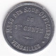 78 Yvelines , Jeton En Aluminium , 1 Franc Mess Des Sous Officiers Du 1er Génie Versailles - Monetary / Of Necessity