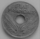 FRANCE 20 CENTIMES 1942 ZINC  N°173 D - 20 Centimes