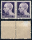 LUOGOTENENZA 1945 COPPIA FRANCOBOLLI DA L. 1 EMISSIONE DI ROMA SENZA FASCI SENZA FILIGRANA - NUOVI MNH ** SASSONE 522 - Neufs