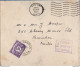 Britain Postage Due 3d 1952 21 Letter From Gosport (Due Mark18/145, Universal 10/172) To Swindon 2002.1641 - Strafportzegels