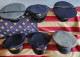 RARELot 6 Casquettes Police US Originales Avec Badges - Politie & Rijkswacht