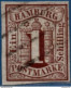 Germany Hamburg 1859 1 S Imperf 1 Value Cancelled 2104.1810 - Hamburg (Amburgo)