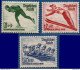 Germany 1935 Olympics Winter Games 3 Values MNH Speed Skating, Ski Jump, Bobsleigh 2103.0504 - Inverno1936: Garmisch-Partenkirchen