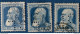 Belgium 1905, C.L. Perfin On 25 C Leopold III 3 Stamps, Positions, 2106.1902 - 1863-09