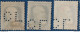 Belgium 1905, C.L. Perfin On 25 C Leopold III 3 Stamps, Positions, 2106.1902 - 1863-09