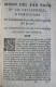 CHEVALERIE. Milan 1649 - VALMARANA - Modo Del Far Pace In Via Cavaleresca, E Christiana - Libri Antichi