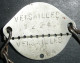 Rare Plaque D'identité Militaire Métal Aluminium Militaria Versailles 1925 - Equipement