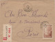 MADAGASCAR N°215 SUR LETTRE RECOMMANDEE DE MANANJARY LE 24.11.38 POUR PARIS - Covers & Documents