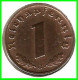 GERMANY - ALEMANIA DEUTFCHES REICH SERIE DE 7 MONEDAS DE 0.01 REICHSPFENNIG AÑO 1939 BRONCE 2ª GUERRA MUNDIAL - 1 Reichspfennig