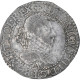 France, Henri III, 1/2 Franc Au Col Gaufré, 1587, Paris, TB, Argent - 1574-1589 Enrique III