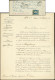 Let PRESIDENCE - 10   25c. Bleu, Défx, Obl. PC S. Env., Càd T15 ALENCON 5/12/53, Taxe 30, Mention "timbre Poste Ayant Dé - 1849-1876: Classic Period