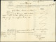 Let PRESIDENCE - 10   25c. Bleu, Défx, Obl. PC S. Env., Càd T15 ALENCON 5/12/53, Taxe 30, Mention "timbre Poste Ayant Dé - 1849-1876: Klassik