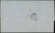 Let SIEGE DE PARIS - 38   40c. Orange Obl. Cachet Bleu ADMON DE CAMBIO BARCELONA 3 Ctos S. LAC De Marseille 19/2/73, TTB - 1849-1876: Période Classique