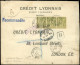 Let BUREAUX FRANCAIS A L'ETRANGER - N°82 BANDE De 3 Obl. Càd ALEXANDRIE 8/5/99 S. Env. Rec. Pour Londres, TB - 1877-1920: Semi-Moderne