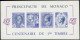 ** MONACO BF 33c : Centenaire 1er Timbre, NON DENTELE En Violet, TB - Blocks & Sheetlets