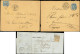 Let Type Sage, 20 Lettres Ou CP Avec Oblitérations Daguin Jumelés Différentes, Dont Une En Arrivée, 1884-1901, TB - Collections (with Albums)