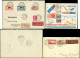 Let 8 Lettres De Poste Aérienne Affrt à Base De Timbres 3e Série Orphelins, Dont Mixte Avec Maroc, Vignettes, Une Env. R - Verzamelingen (in Albums)