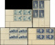 ** Lot De 7 BLOCS De 4 CD Entre 1936 Et 1939 Dont N°313, 379, 398 Et 429, N°398 Un Ex. Adh., TB - Verzamelingen (in Albums)