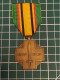 MEDAILLE DU COMBATTANT MILITAIRE DE LA GUERRE, 1940 1945 ENROLES TROUPES ANGLAISES, BELGIQUE WW2 - Belgio