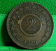 REPUBLICA DEL PARAGUAY . 2 CENTESIMOS 1870 , OLD COIN - Paraguay