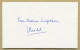 Jean Brachet (1909-1988) - Belgian Biochemist - RNA - Signed Card + Photo - 1987 - Inventeurs & Scientifiques