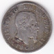 1 Lira Stemma 1863 M Milano , Vittorio Emanuele II , En Argent - 1861-1878 : Victor Emmanuel II.