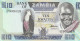 Zambia 10 Kwacha  ND/1980-1988 P-26  UNC - Zambie